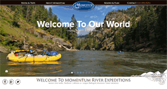 Desktop Screenshot of momentumriverexpeditions.com